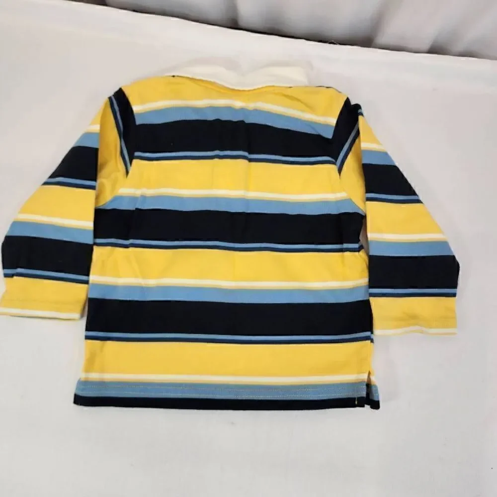 Gymboree Long-Sleeve Polo Stripe and Navy Pant Set Boys Size 18-24 mos NWT